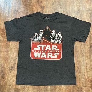 Grey Star Wars Boys T-shirt